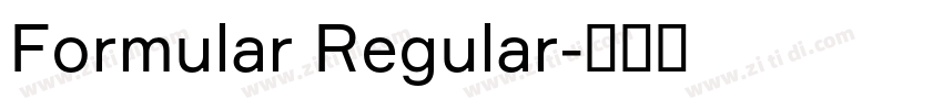 Formular Regular字体转换
